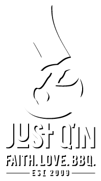 Just Q'in BBQ logo